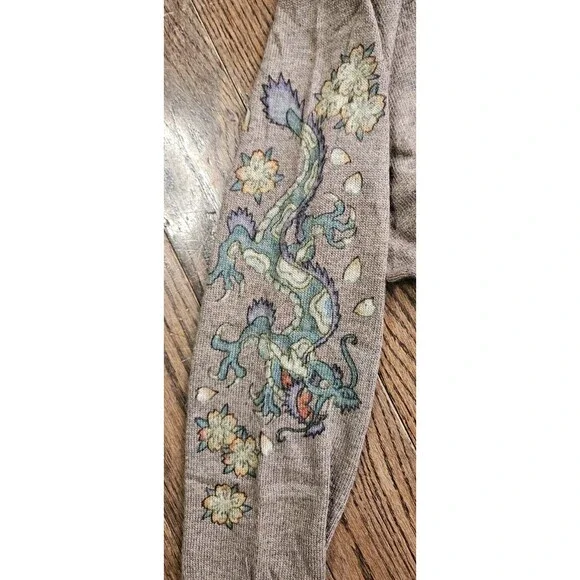 Vtg Y2K Ed Hardy Love Dies Hard Skull Dragon Roses Rhinestone XS Zip Up Hoodie